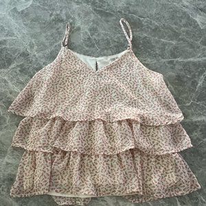 Cute pink flowers blouse